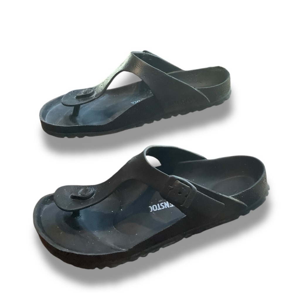 ☀️ Birkenstock Gizeh EVA Sandals | Black | Women’s 8 /‎ Men’s 6 | Beach/Pool - Picture 2 of 8